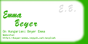 emma beyer business card